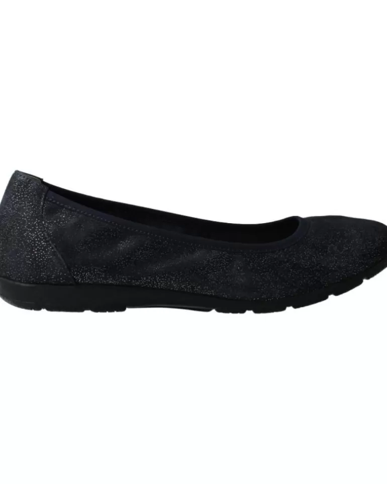 CAPRICE Bailarinas De Mujer Bailarinas Comfort En Piel Metalizada 813Ocean Sparkle Hot