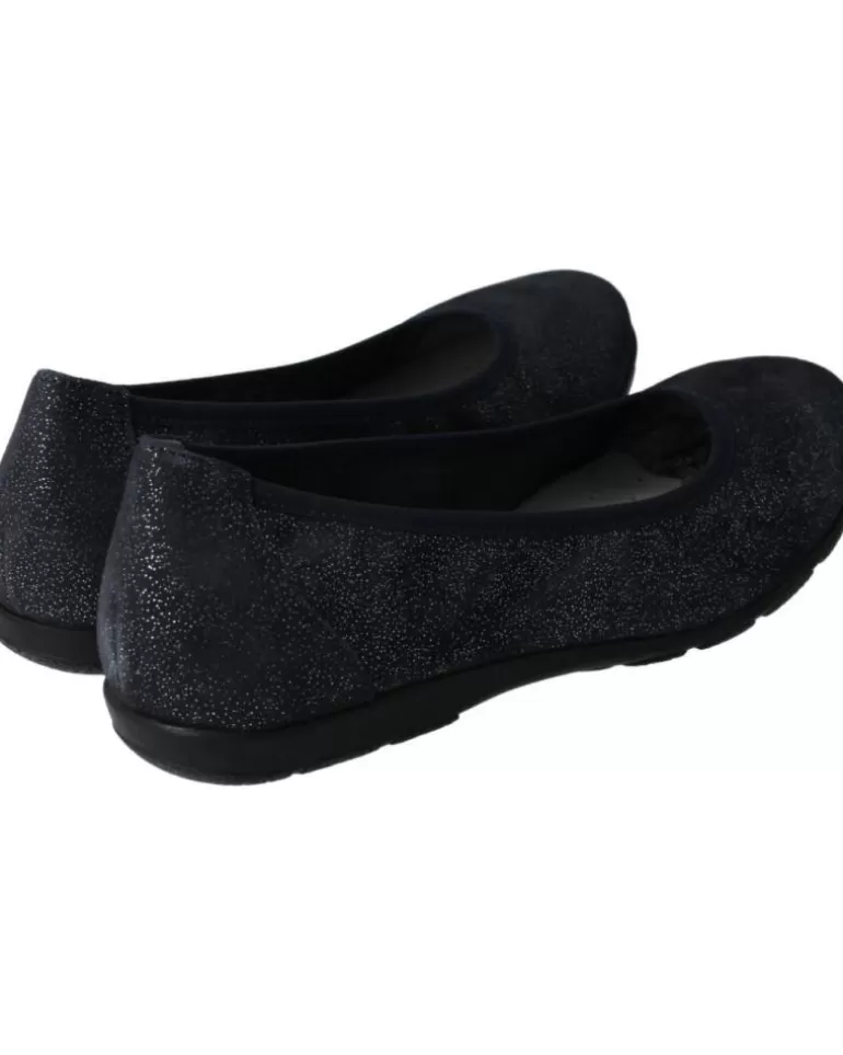 CAPRICE Bailarinas De Mujer Bailarinas Comfort En Piel Metalizada 813Ocean Sparkle Hot