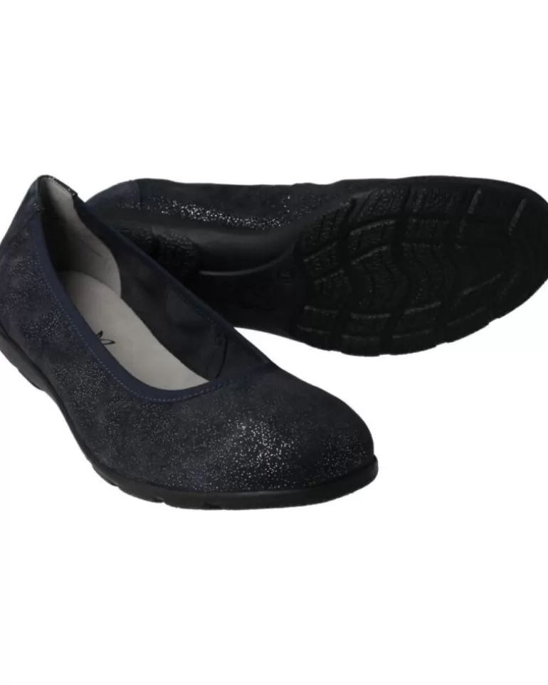 CAPRICE Bailarinas De Mujer Bailarinas Comfort En Piel Metalizada 813Ocean Sparkle Hot
