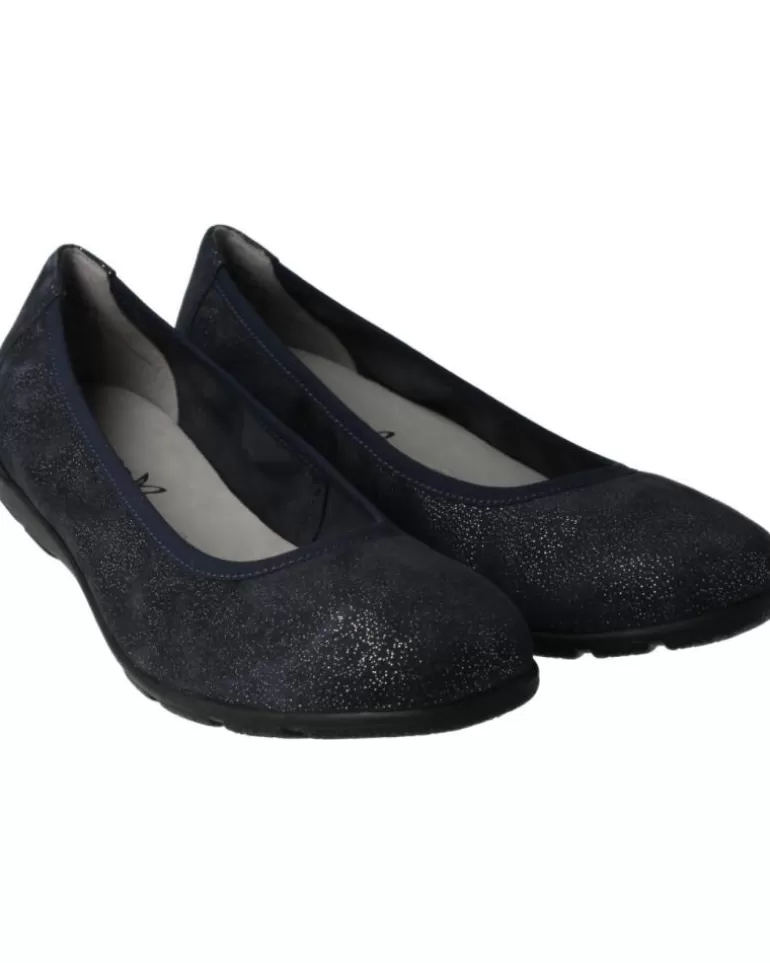 CAPRICE Bailarinas De Mujer Bailarinas Comfort En Piel Metalizada 813Ocean Sparkle Hot
