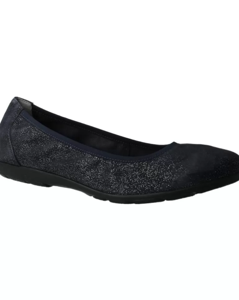 CAPRICE Bailarinas De Mujer Bailarinas Comfort En Piel Metalizada 813Ocean Sparkle Hot