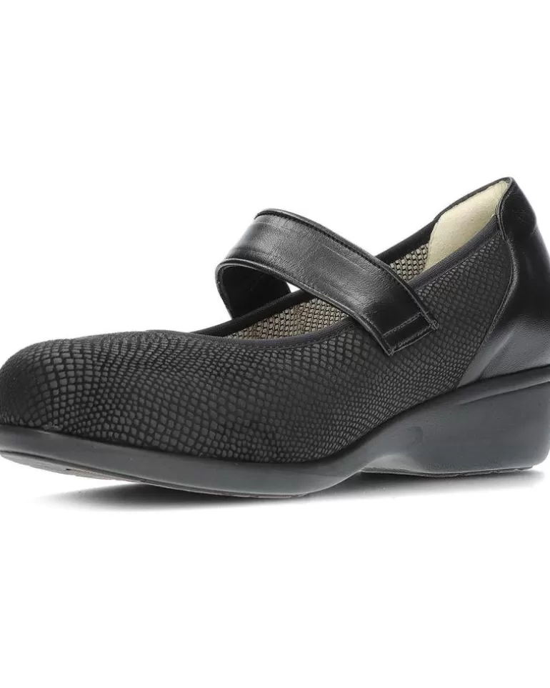 CLEMENT SALUS Bailarinas De Mujer Mercedita Horma Extra Ancha 442156 Nevada Black Flash Sale