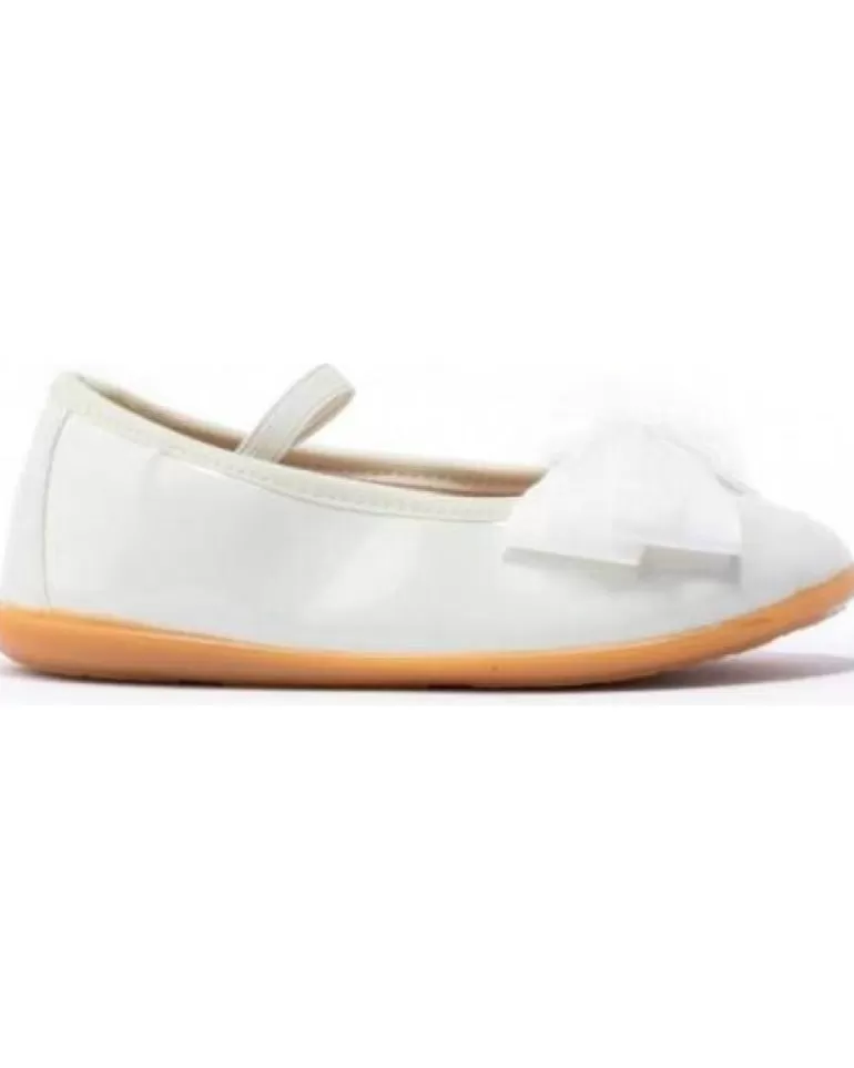 CONGUITOS Bailarinas De Niña Bailarinas Charol Nv126507 Beige New
