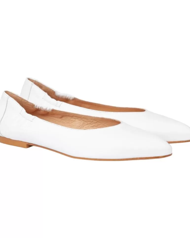 EVA MAÑAS Bailarinas Eva Manas De Mujer Babucha Piel 1480 Blanco Best Sale