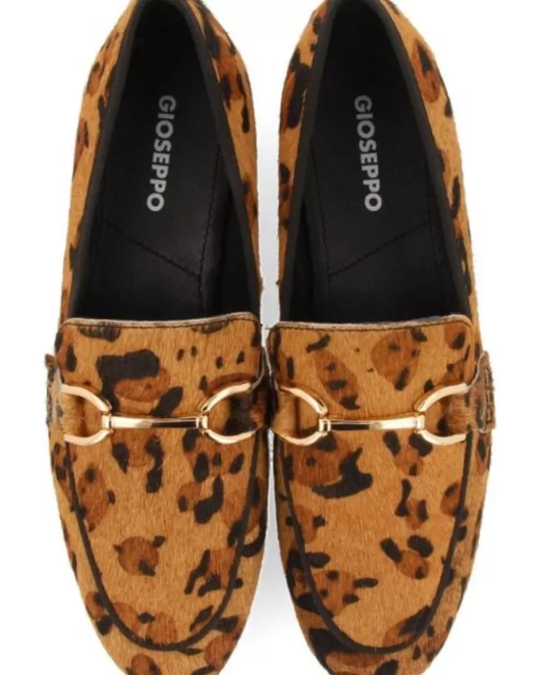 GIOSEPPO Bailarinas De Mujer Mocasines Con Print De Leopardo Para Mujer Dupree Marron Best