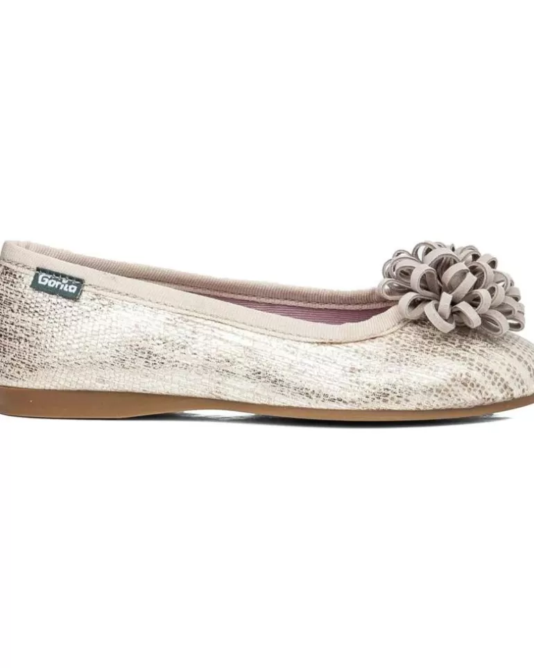 GORILA Bailarinas De Niña Bailarinas 24260 Gold Discount