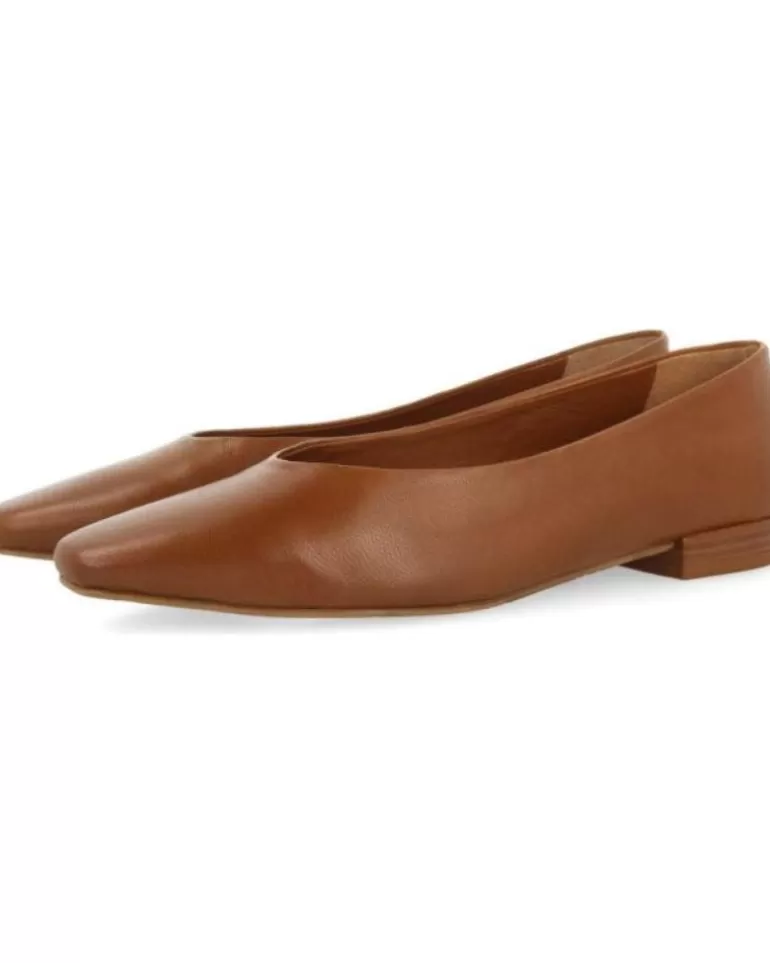 OTRAS MARCAS Bailarinas De Mujer Bailarina 70812 Gifford Cuero Marron Best Sale