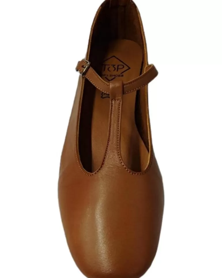 TOP 3 SHOES Bailarinas De Mujer Bailarina 22748 Cue Marron Store