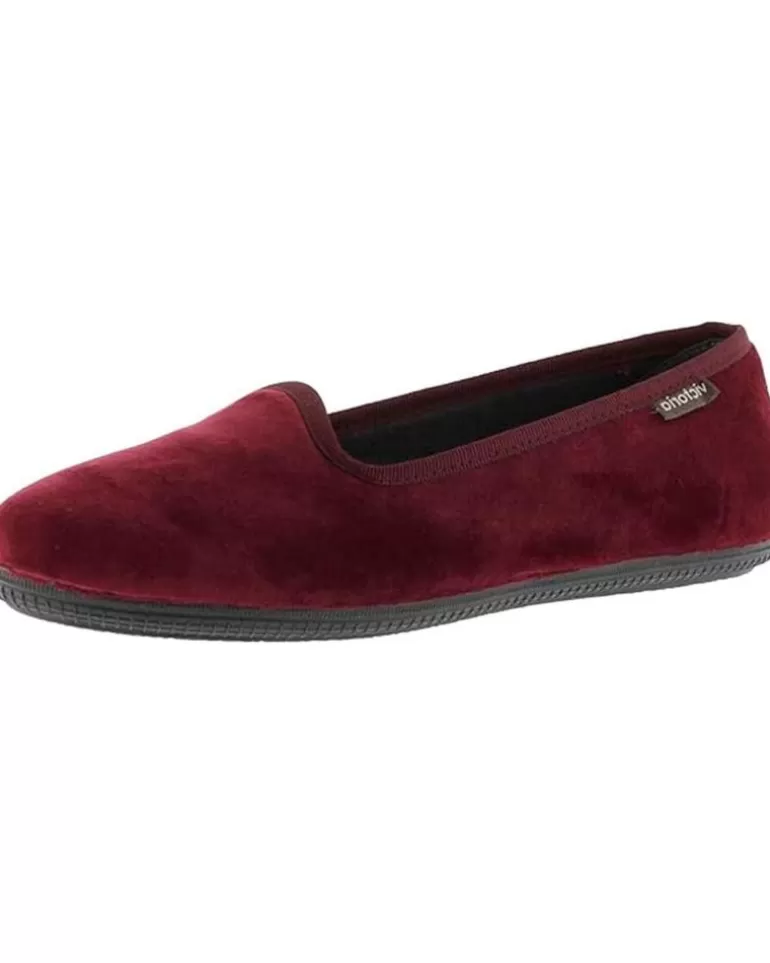 VICTORIA Bailarinas De Mujer Bailarina Oda Terciopelo 1049114 Slippers Burdeos Hot