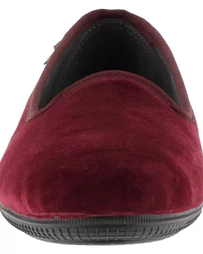 VICTORIA Bailarinas De Mujer Bailarina Oda Terciopelo 1049114 Slippers Burdeos Hot