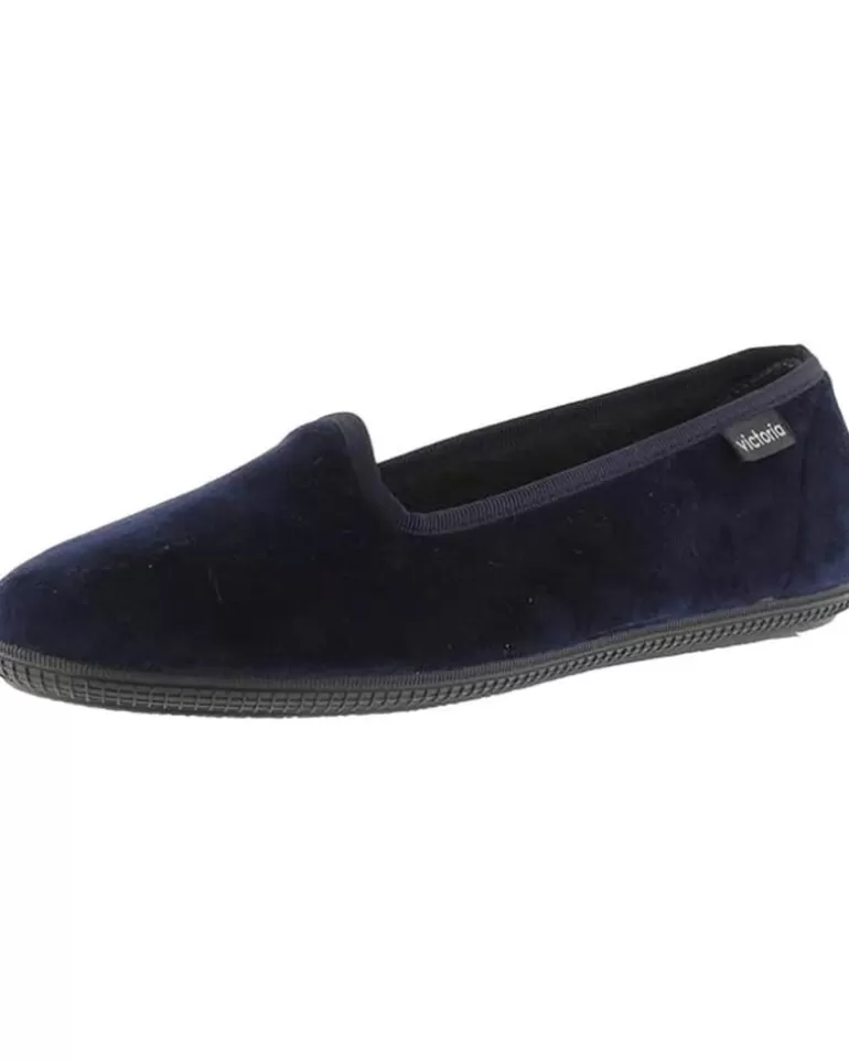 VICTORIA Bailarinas De Mujer Bailarina Oda Terciopelo 1049114 Slippers Marino Store