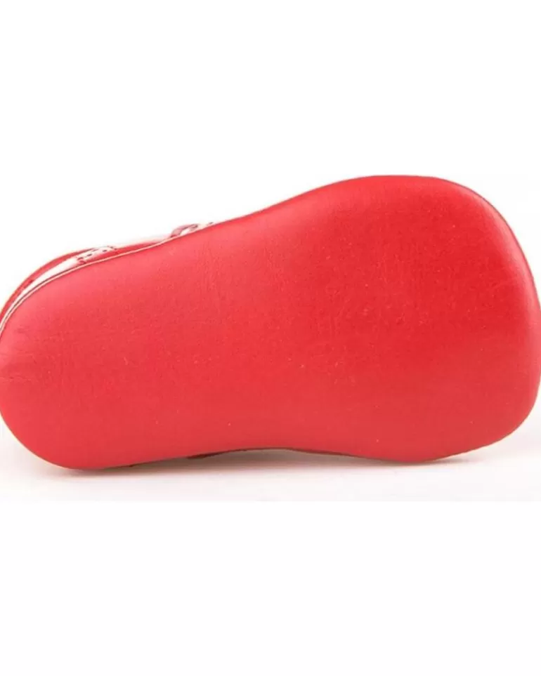 ANGELITOS Bebé De Niña Y Niño Zapato Patuco Piel 256 Rojo Hot