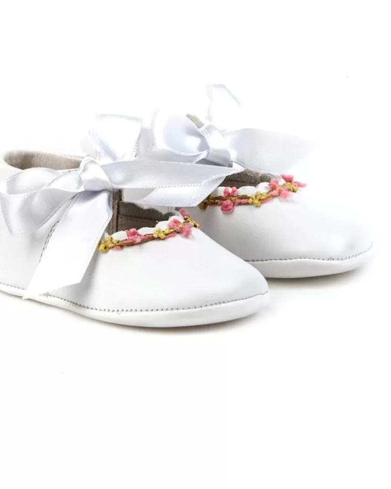 ANGELITOS Bebé De Niña Zapato Patuco Piel 253 Blanco Outlet