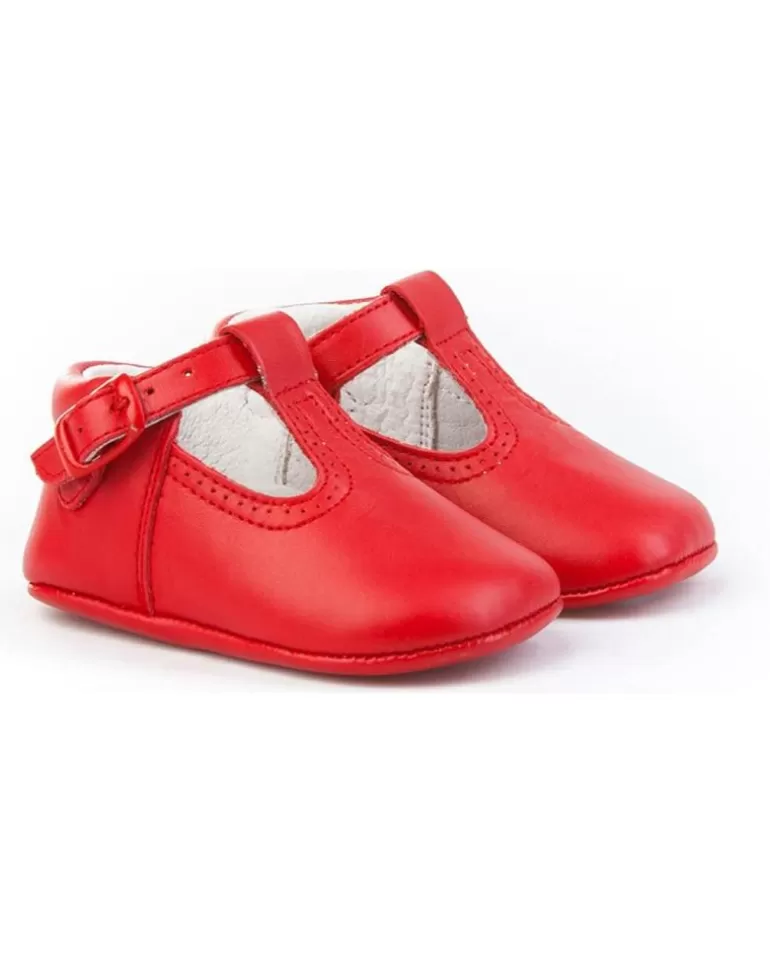 ANGELITOS Bebé De Niño Zapato Patuco Piel 247 Rojo Sale