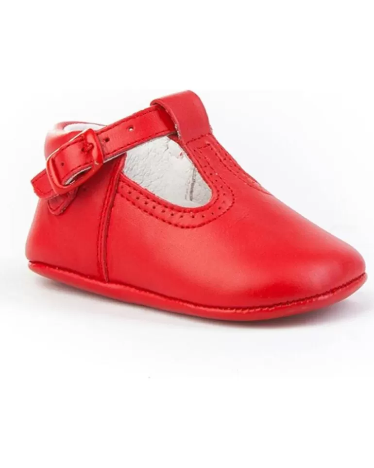 ANGELITOS Bebé De Niño Zapato Patuco Piel 247 Rojo Sale