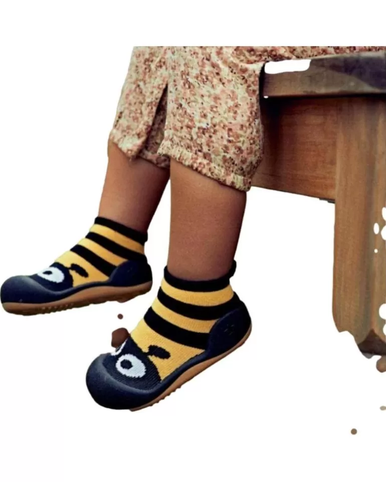 ATTIPAS Bebé De Niña Y Niño Primeros Pasos Attippas Bee Yellow A22Be Negro Outlet