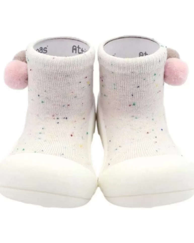 ATTIPAS Bebé De Niña Y Niño Primeros Pasos Shooting Star Cream Blanco New