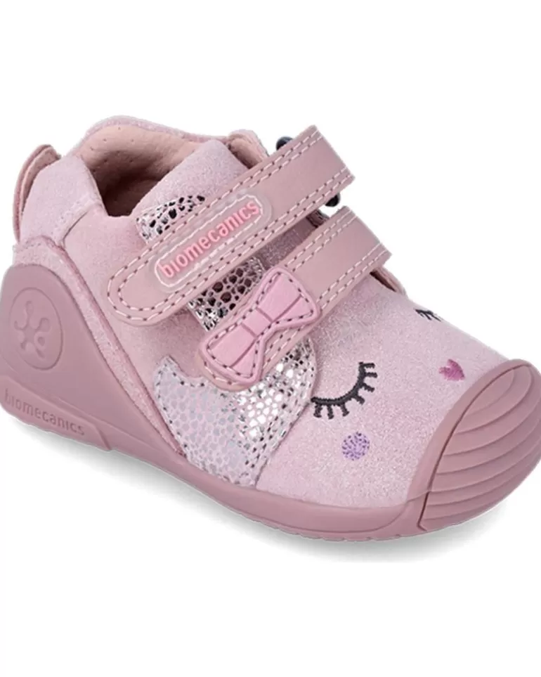 OTRAS MARCAS Bebé De Niña Botitas Con Doble Velcro Primeros Pasos Kiss Serraje Laminad Best