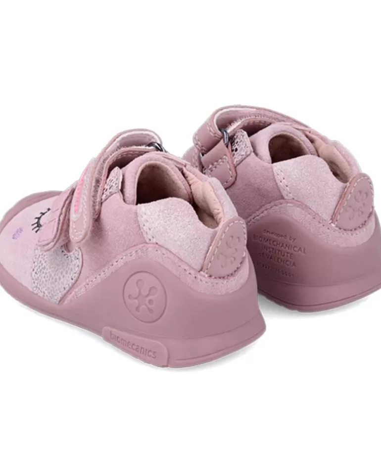 OTRAS MARCAS Bebé De Niña Botitas Con Doble Velcro Primeros Pasos Kiss Serraje Laminad Best