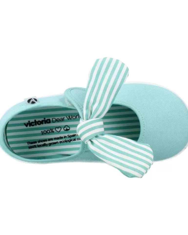 VICTORIA Bebé De Niña Y Niño Mercedes Lona Lazo Mint Azul Best Sale