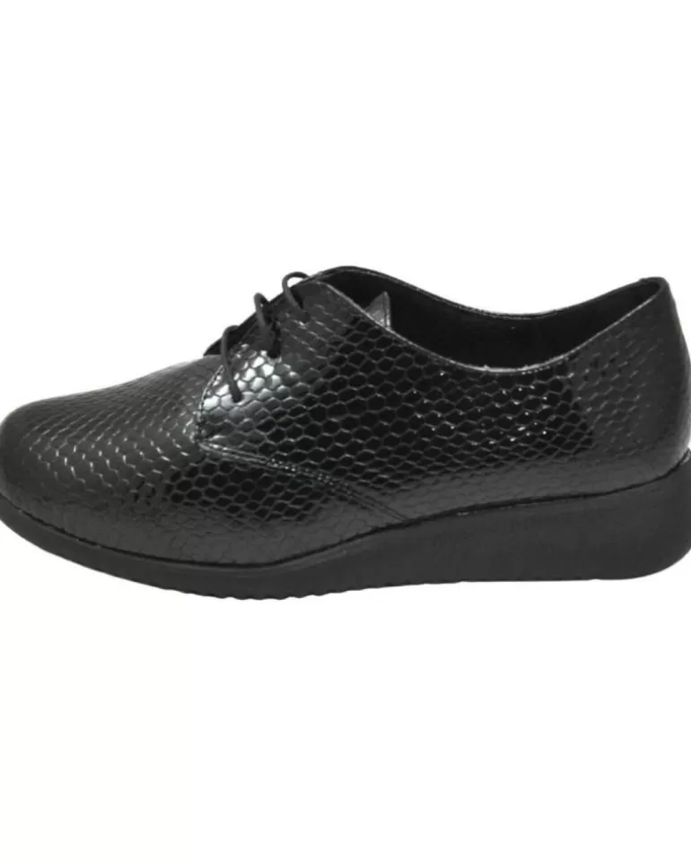 D`CUTILLAS Botas De Mujer Doctor Cutillas 86023 Zapato Cordones Plantilla Extraible P Negro Best