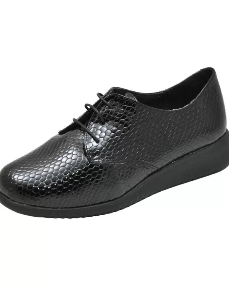 D`CUTILLAS Botas De Mujer Doctor Cutillas 86023 Zapato Cordones Plantilla Extraible P Negro Best