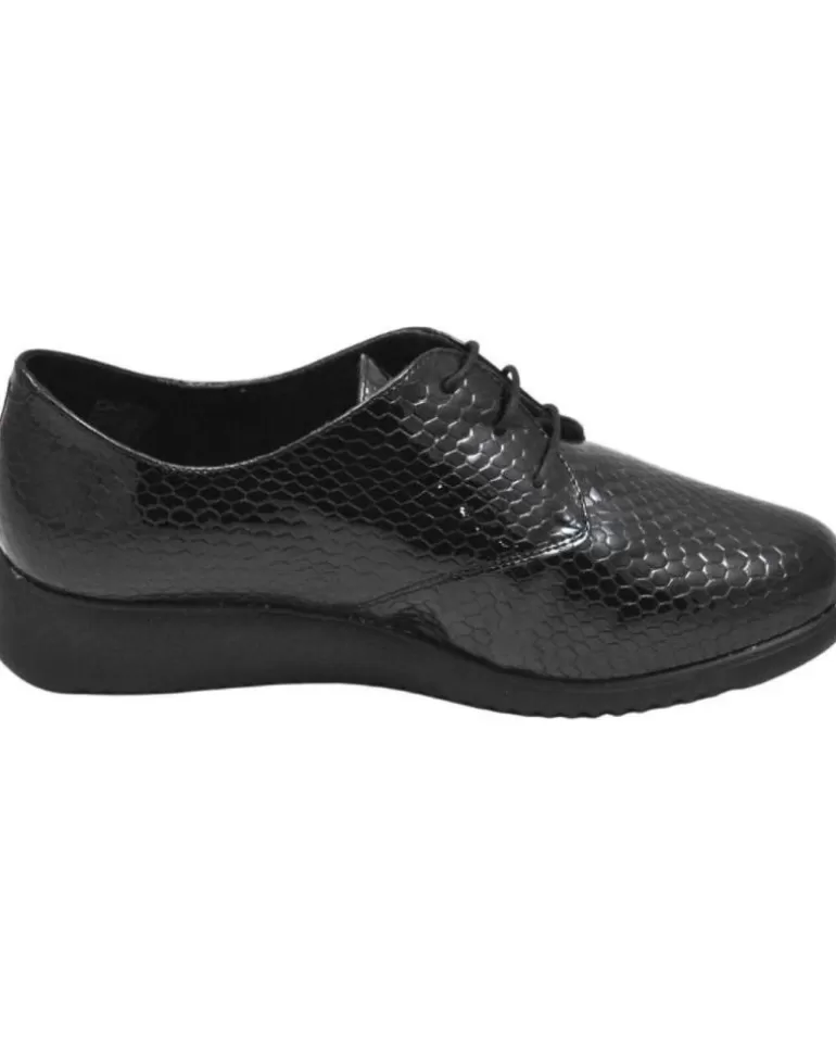 D`CUTILLAS Botas De Mujer Doctor Cutillas 86023 Zapato Cordones Plantilla Extraible P Negro Best