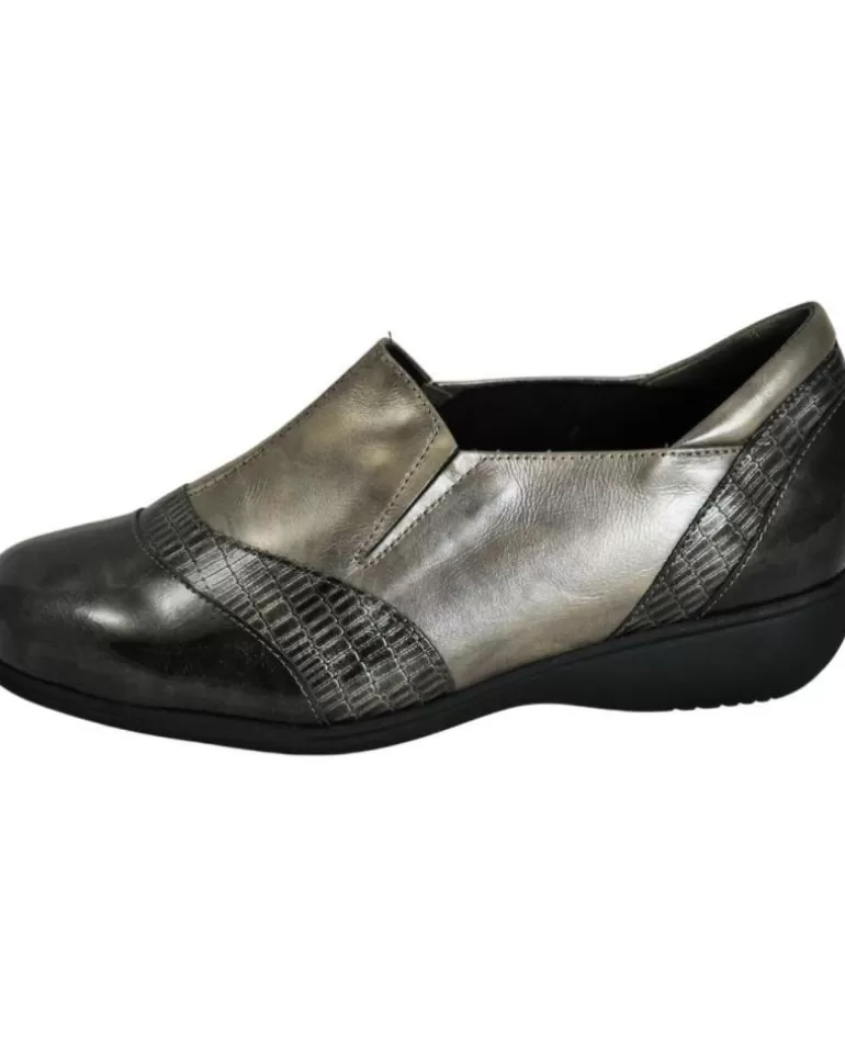 D`CUTILLAS Botas De Mujer Doctor Cutillas - Mocasin Con Cuña Para Mujer Horma Comoda Antracita Best Sale