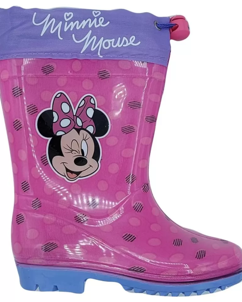 BUBBLE BOBBLE Botas De Agua De Niña Bota De Agua Minnie Fuxia New