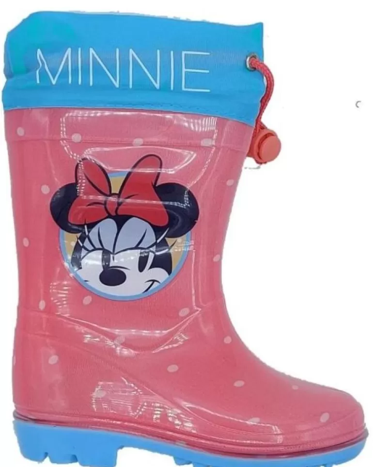 BUBBLE BOBBLE Botas De Agua De Niña Bota De Agua Minnie Rosa Hot