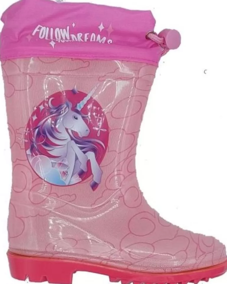 BUBBLE BOBBLE Botas De Agua De Niña Bota De Agua Unicornio Rosa Discount