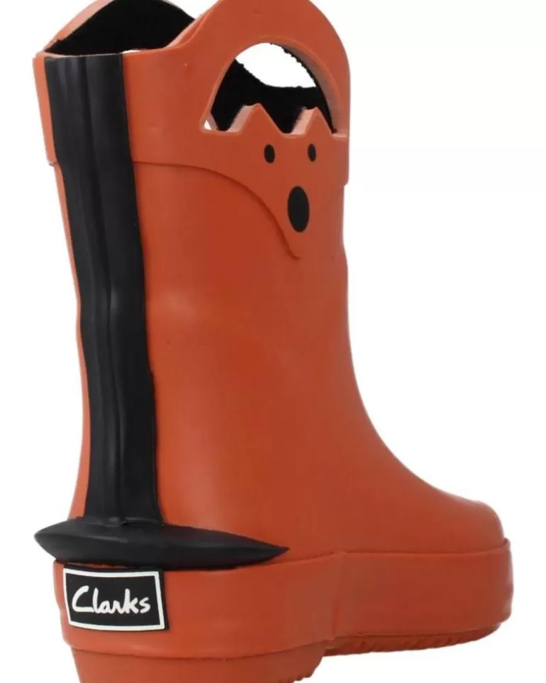 CLARKS Botas De Agua De Niña Y Niño Tarri Dash T Naranja Flash Sale