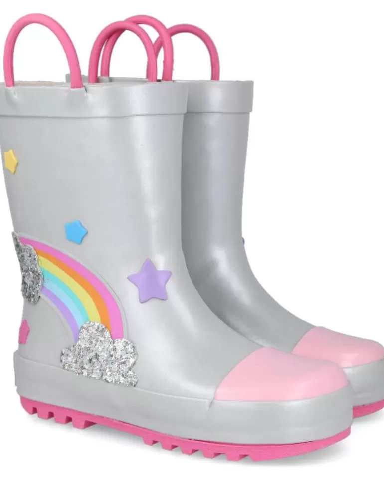 CONGUITOS Botas De Agua De Niña Mi1 11007 Botas De Agua Niña Plata Hot