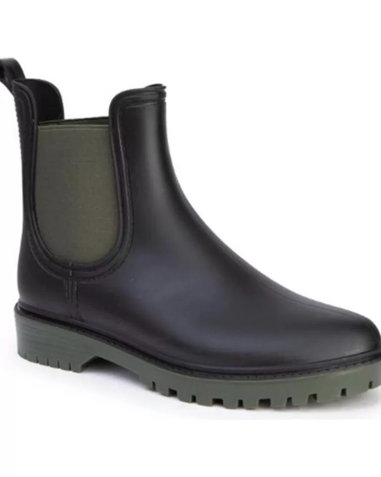 CRECENDO Botas De Agua De Mujer Botas De Agua Mujer Popcorn Varios 8027 Verde Sale