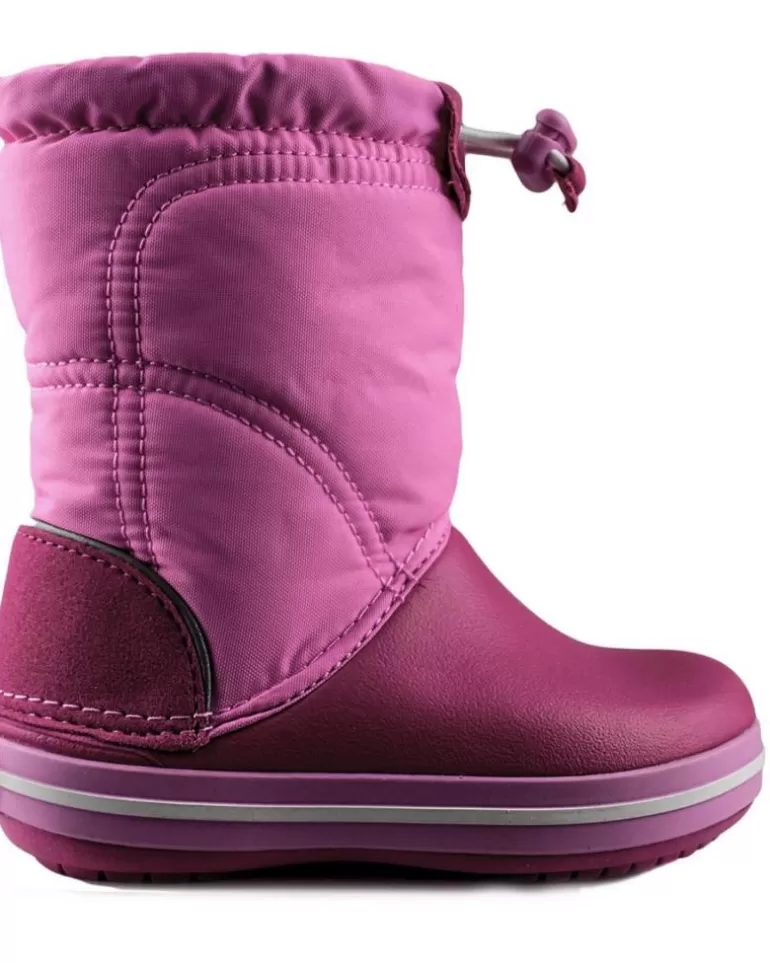CROCS Botas De Agua De Niña Y Niño Crocband Lodgepoint Boot Kids Rosa Flash Sale