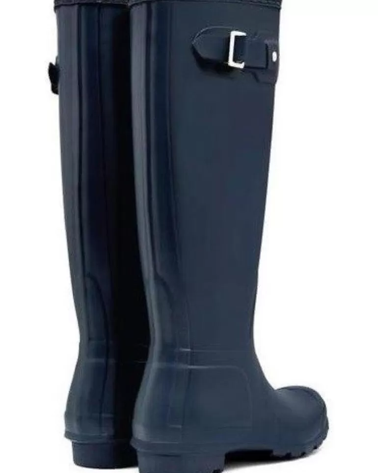 HUNTER Botas De Agua De Mujer Original Tall Wft1000Rma Azul Flash Sale