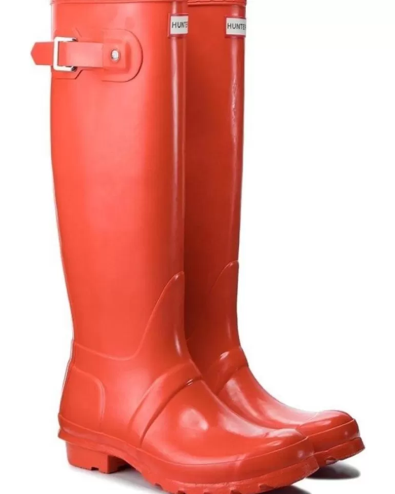 HUNTER Botas De Agua De Mujer Wft2000Rma Original Tall Rojo Cheap