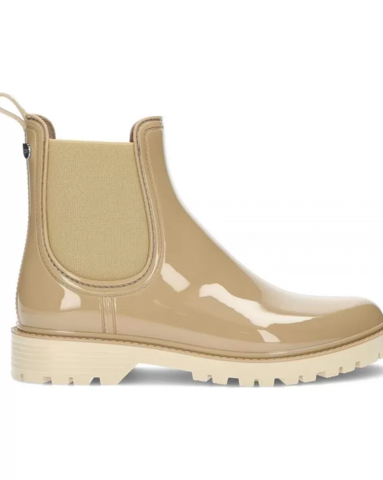 IGOR Botas De Agua De Mujer Botin De Agua Trak Brillo Mc W10267 Beige Fashion