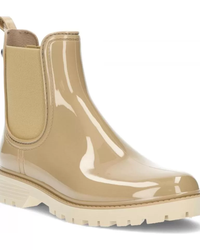 IGOR Botas De Agua De Mujer Botin De Agua Trak Brillo Mc W10267 Beige Fashion