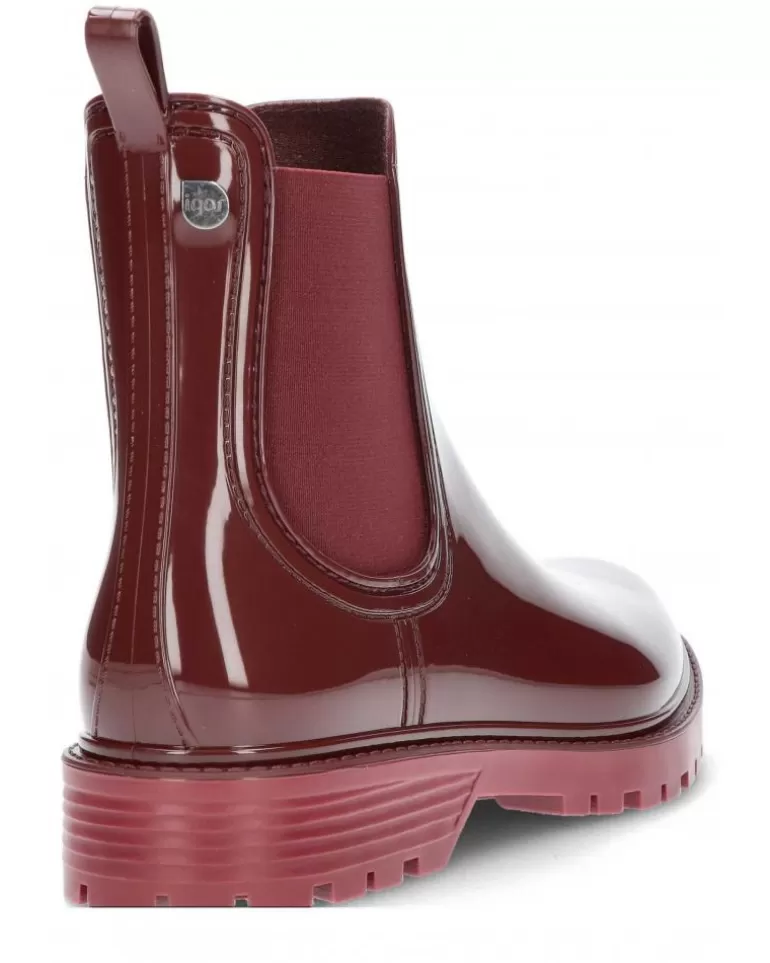 IGOR Botas De Agua De Mujer Botin De Agua Trak Brillo Mc W10267 Burdeos Best Sale