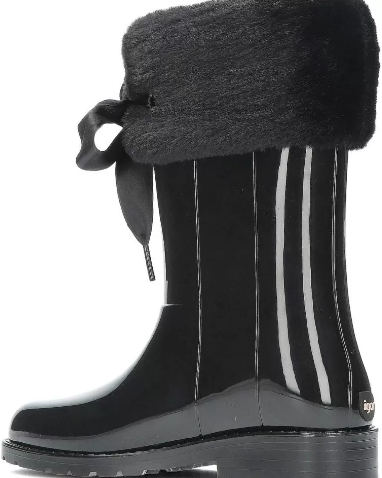IGOR Botas De Agua De Niña Botas De Agua Charol Soft W10239 Black Cheap