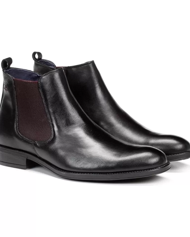 FLUCHOS Botas De Hombre Botin Heracles 8756 Negro Fashion