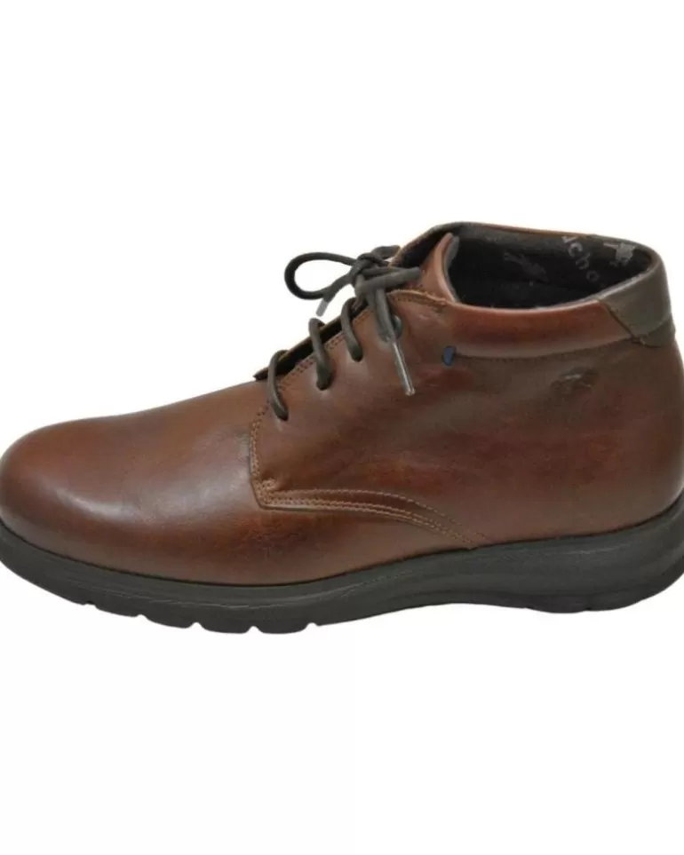 FLUCHOS Botas De Hombre Zeta F0605 Bota Cordones De Piel Para Hombre Planti Bristol Nuez New