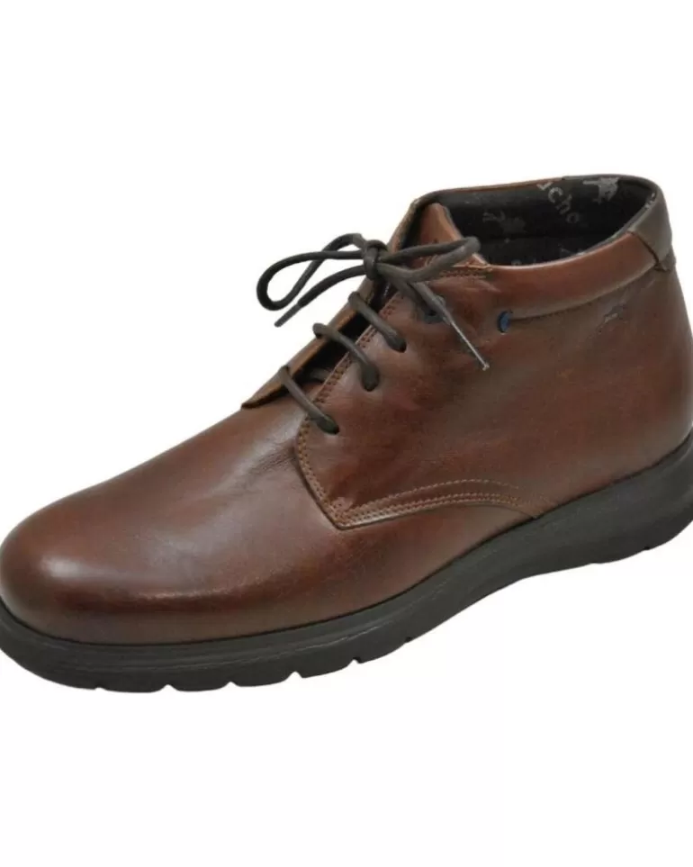 FLUCHOS Botas De Hombre Zeta F0605 Bota Cordones De Piel Para Hombre Planti Bristol Nuez New
