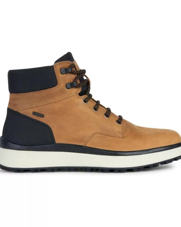 GEOX Botas De Hombre Bota Granito Amphibiox Ocre De Mostaza New
