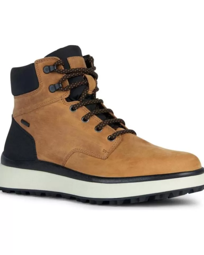 GEOX Botas De Hombre Bota Granito Amphibiox Ocre De Mostaza New