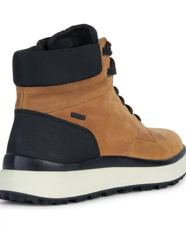 GEOX Botas De Hombre Bota Granito Amphibiox Ocre De Mostaza New