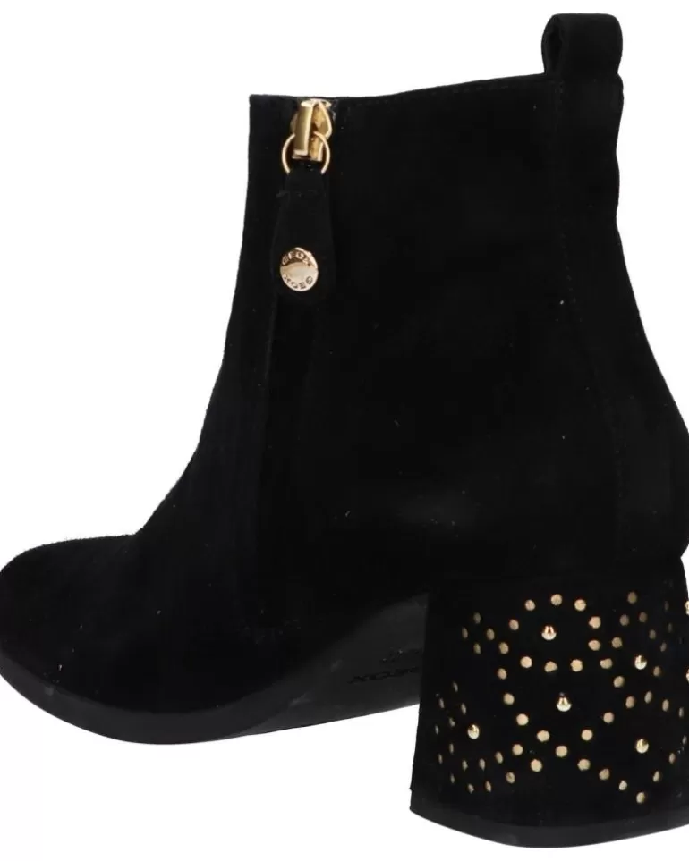 GEOX Botas De Mujer D04Efl 00021 D Calinda Mid C0495 Black-Gold Cheap