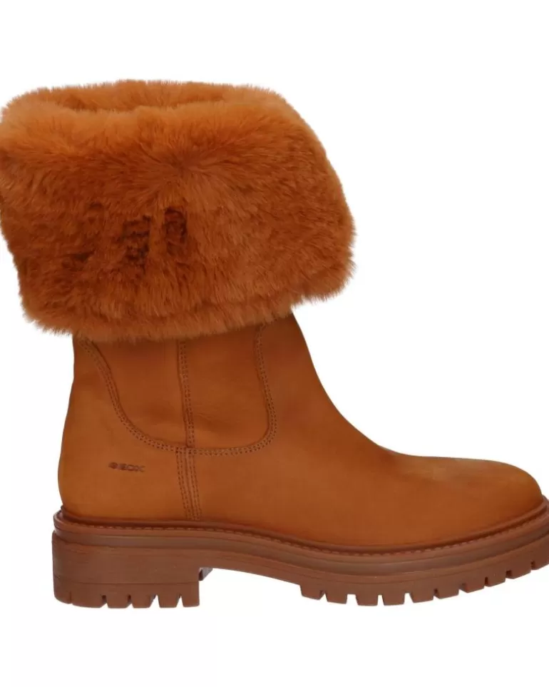 GEOX Botas De Mujer Y Niña D04Hrm 09Abh D Iridea C6001 Cognac Clearance