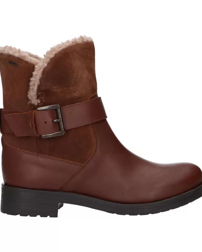 GEOX Botas De Mujer Y Niña D26C5A 04322 D Rawelle B Abx C0013 Brown New